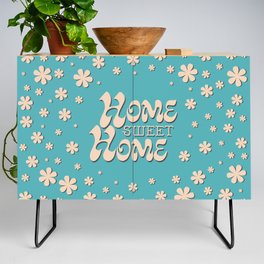 Home Sweet Home, Blue with a Shadow Credenza