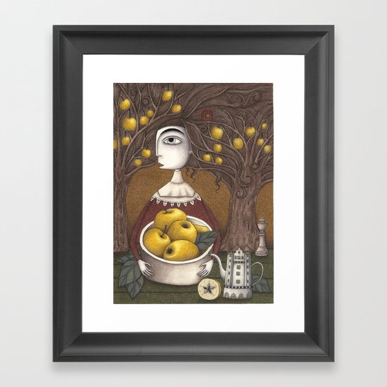 Portrait of an Apple Orchard Framed Art Print