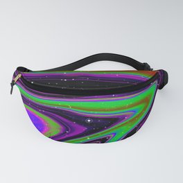 Oscillation Colorful Space Iridescent Artwork Fanny Pack