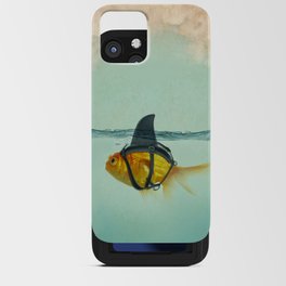 Brilliant DISGUISE - Goldfish with a Shark Fin iPhone Card Case