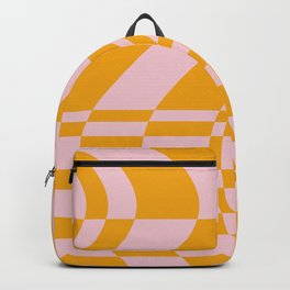 Abstraction_OCEAN_WAVE_YELLOW_ILLUSION_LOVE_POP_ART_0615A Backpack