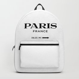 Paris France Mileage Backpack