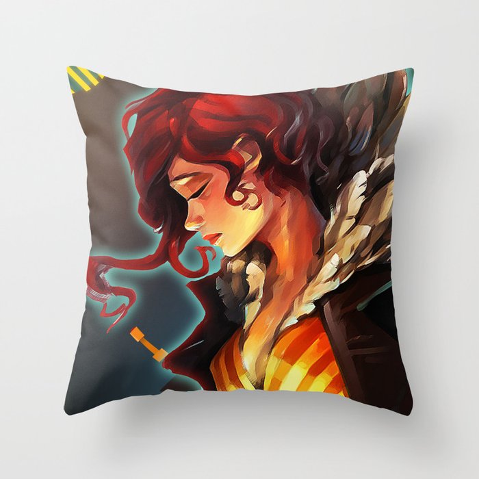 Transistor S Red Throw Pillow