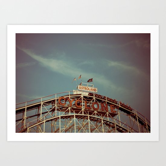 Coney Island Cyclone Art Print