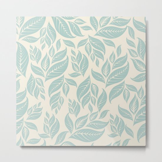 GREEN LEAVES Metal Print