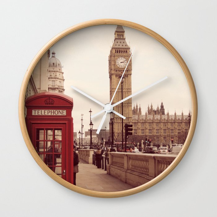 London Booth Wall Clock