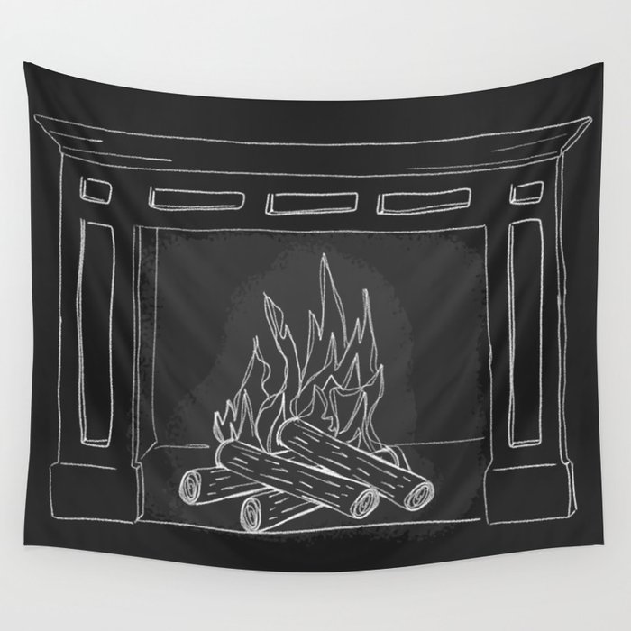 Fireplace Wall Tapestry