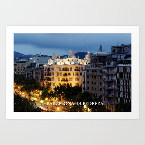 Barcelona. La Pedrera Art Print