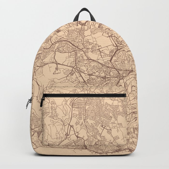 Portugal, Lisbon - Retro City Map Backpack