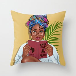 READ BETWEEN THE LINES by Bennie Buatsie Throw Pillow
