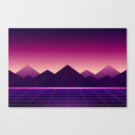 Neon Landscape 3 Canvas Print