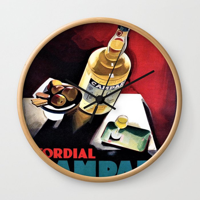 Vintage Vermouth Bitters Italian Cordial Advertisement Wall Art Wall Clock