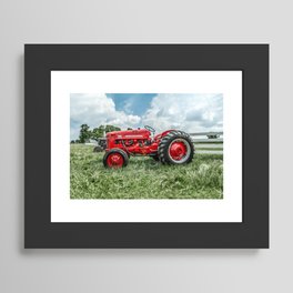 300 Vintage International Harvester Red Tractor Framed Art Print