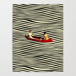 Illusionary Boat Ride Poster
