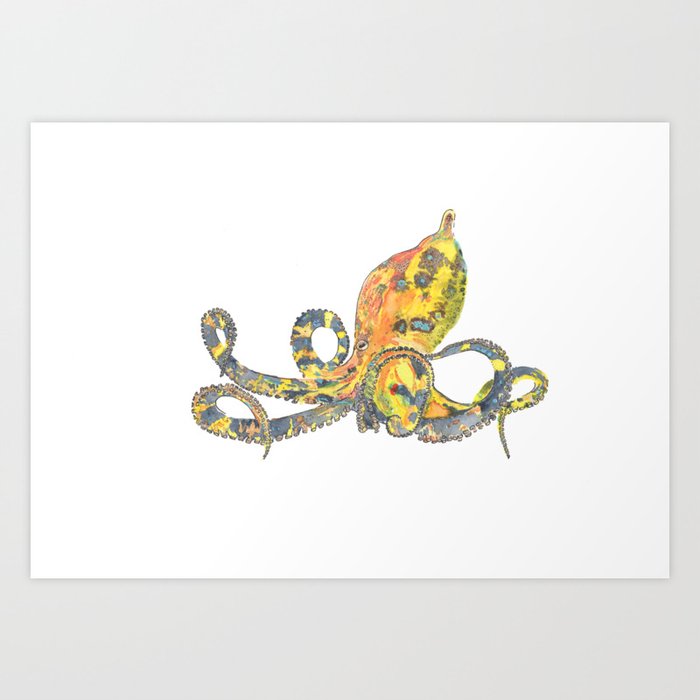 Blue Ringed Octopus Art Print By Em0cean Society6