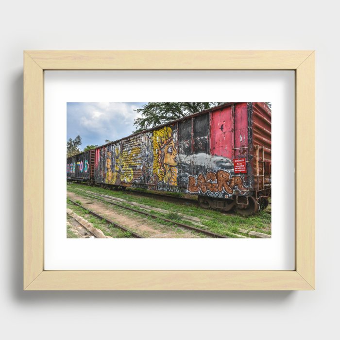 Old train station Recessed Framed Print