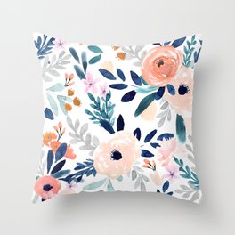 Jolene Floral Throw Pillow