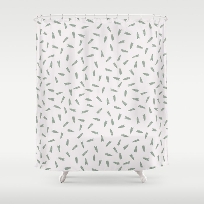 Scattered (Arcadia Green) Shower Curtain