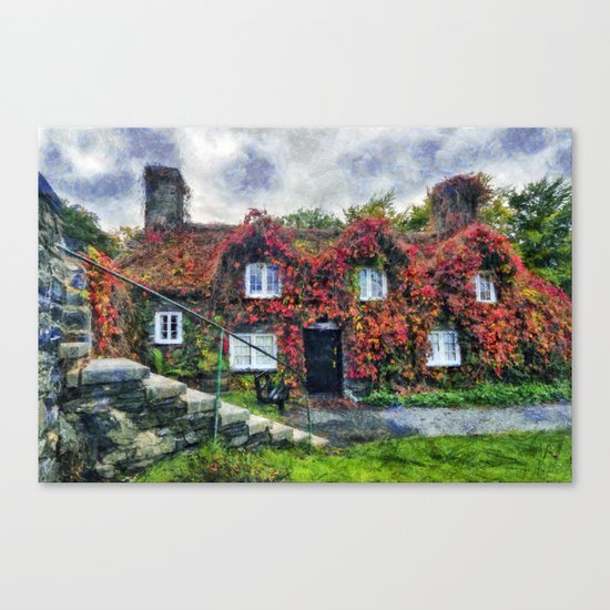 Autumn Cottage Canvas Print