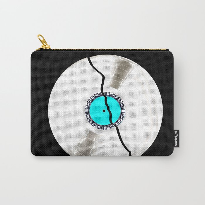 Isolated Broken White Record Carry-All Pouch