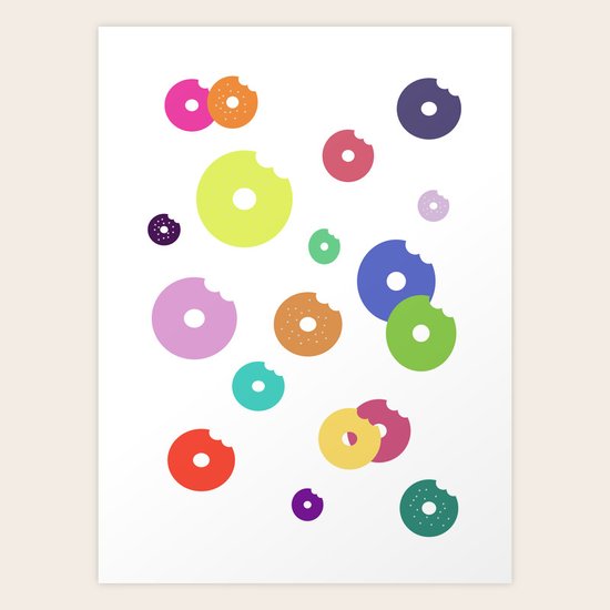 Donut Bites Art Print
