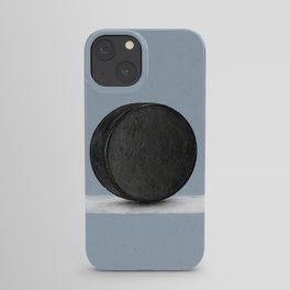 Hand-made drawing of hockey puck, poster illustration iPhone Case
