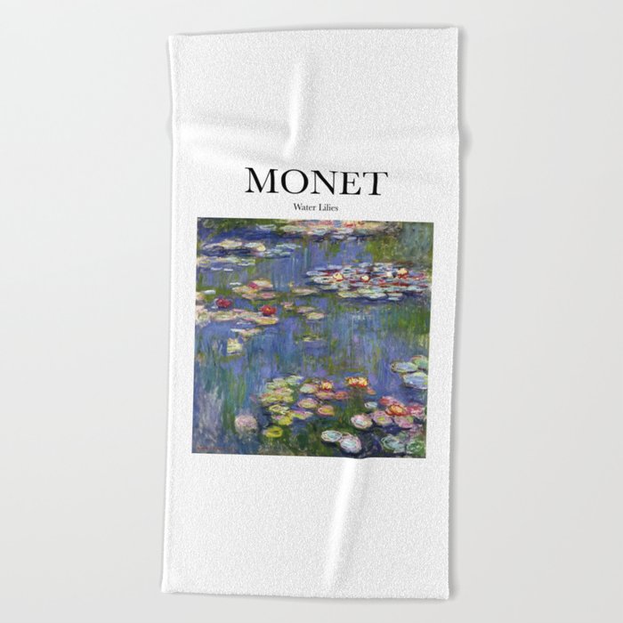 Monet - Water Lilies Beach Towel