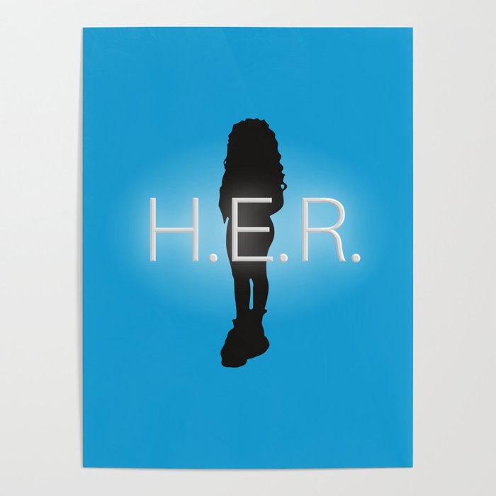 H E R Music Singer Best Part Album Merch Poster By Gyor Moore Society6