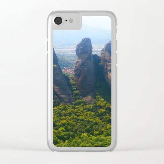 Meditation up to Meteora | Greece | Nature Clear iPhone Case