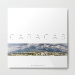 East CARACAS West Metal Print | Poster, Vintage, Caracas, Photo, City, Digitalmanipulation, Panoramic, Nostalgic, Panoramicview, Color 