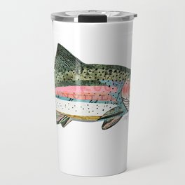 Rainbow Trout Collage Travel Mug