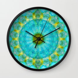 Sacred Voice - Mandala Art By Sharon Cummings Wall Clock