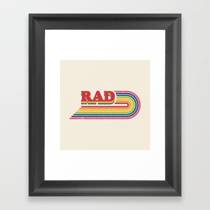 Rad Rainbow Framed Art Print