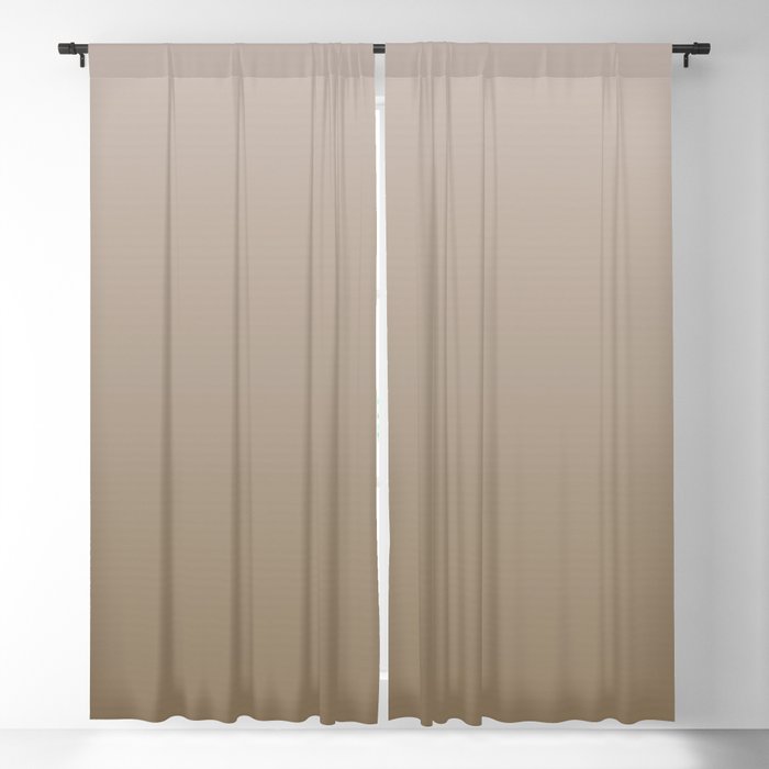 Magical Mushroom ombre color. Light brown neutral color modern abstract pattern  Blackout Curtain