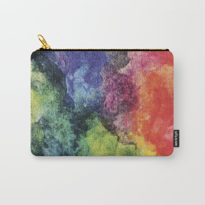 Rainbow Tie Dye Watercolor Carry-All Pouch