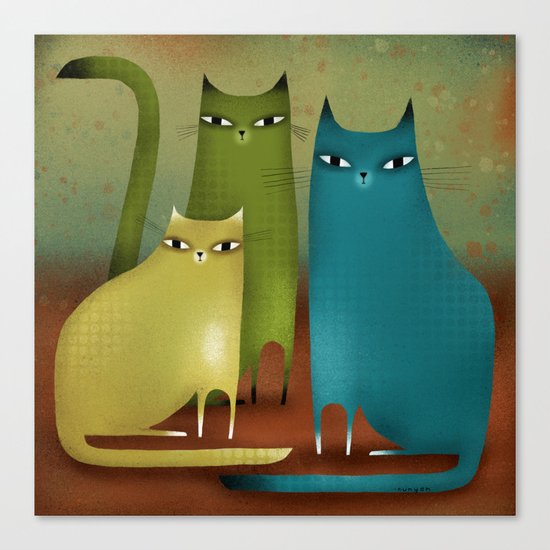 CAT STILL LIFE Canvas Print