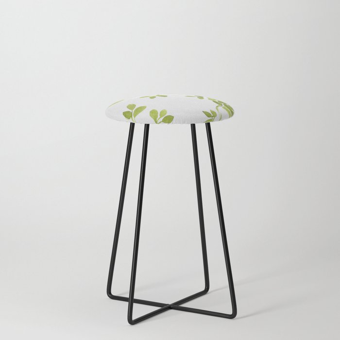 green zinnias by cocoblue Counter Stool