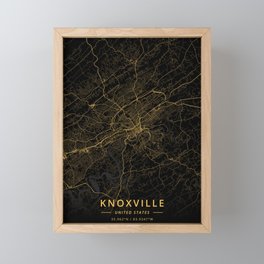 Knoxville, United States - Gold Framed Mini Art Print
