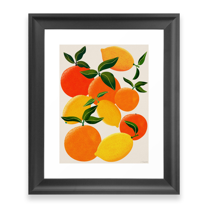 Oranges and Lemons Framed Art Print by leannesimpsonart