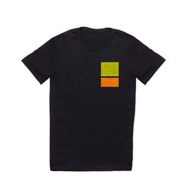 Retro Lime Green Minimalist Abstract Color Block Rothko Midcentury Modern Art T Shirt