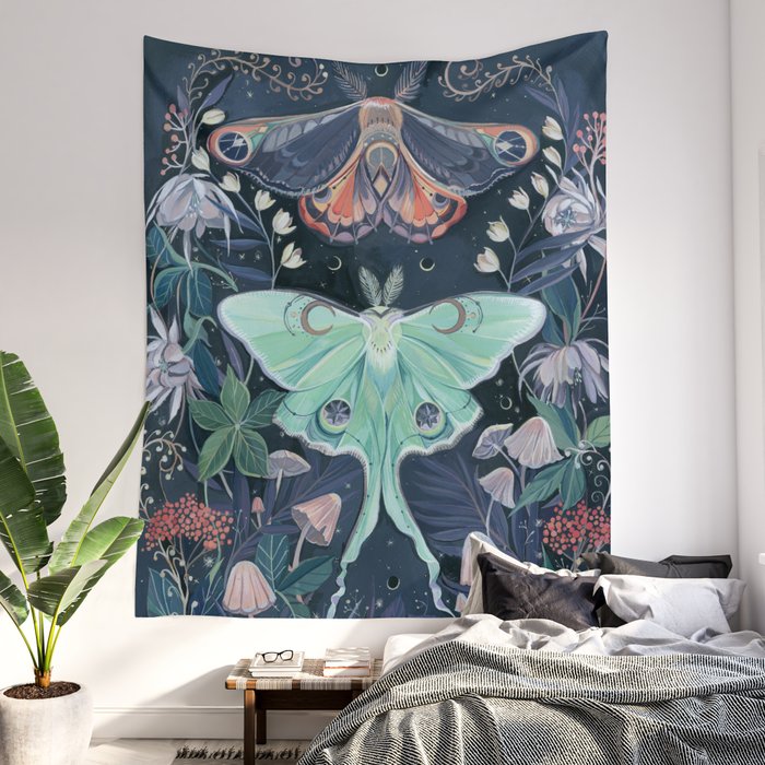 Luna deals moth tapestry