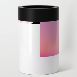 Bold Ombre Color Block Pink White Black Can Cooler