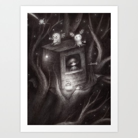 Star Belly and the Big Crunch Spread 1 Art Print