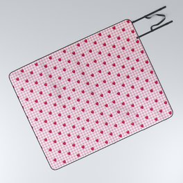 Strawberry Picnic Pattern (pink) Picnic Blanket