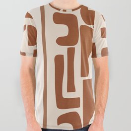 Organic Contemporary Modern Shapes 02 All Over Graphic Tee