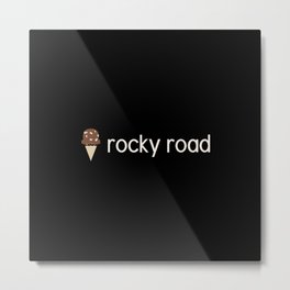Ice Cream Flavors: Rocky Road Metal Print