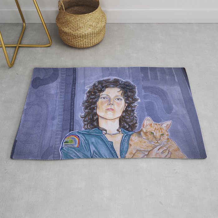 In Space No One Can Hear Your Cat Rug