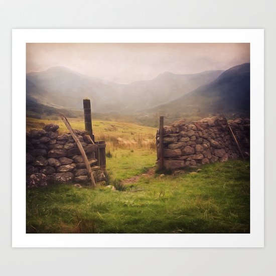 Ben Nevis Mountian range Art Print