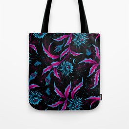Queen of the Night - Black Purple Tote Bag