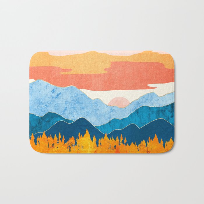 Fall Retro Vista Bath Mat